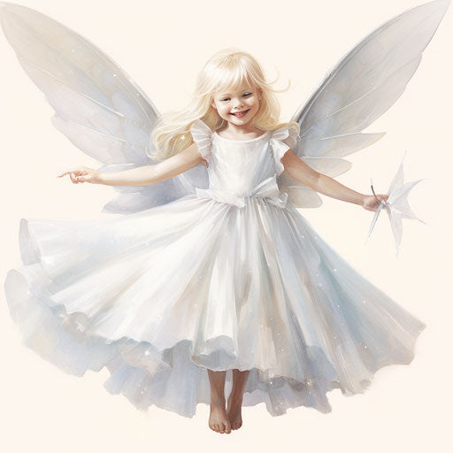 Tooth fairy illustration in the style of oil painting