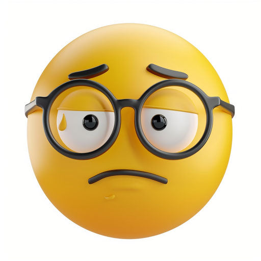 Sad and Confused Emoticon