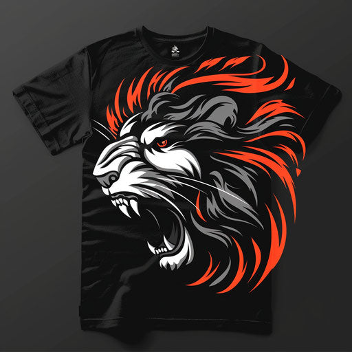 Bold and impactful t shirt logo with high contrast