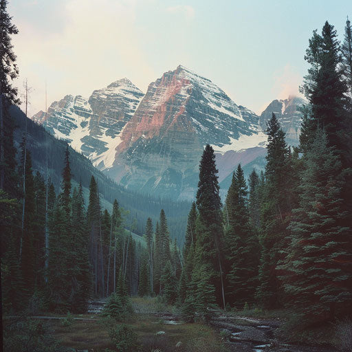 View of Rocky mountain, Canadian side
