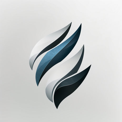 Professional graphic design logo with muted colors