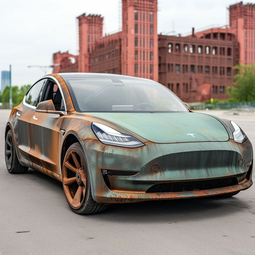 Patina on Tesla model 3