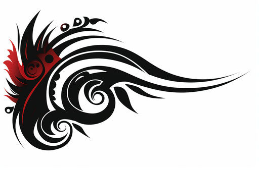 Free tribal hair design, close-up intensity style