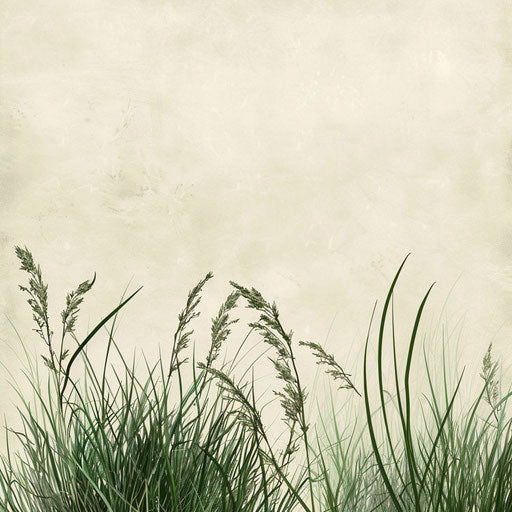 Realistic grass clipart with flat random background