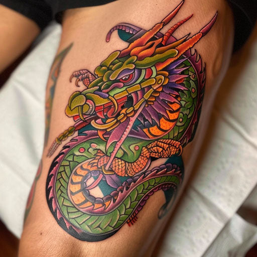 Mayan Body Art Tattoo Stencil Kit