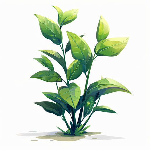 Photo realistic styled growth clipart on white background