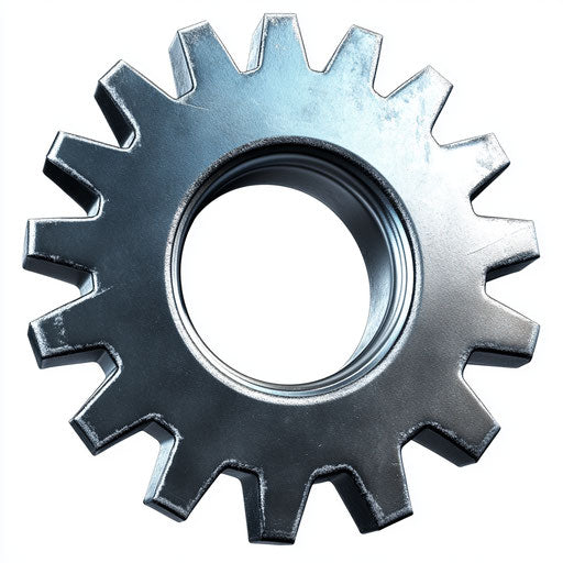 Realistic clipart of a gear icon, high resolution, isolated