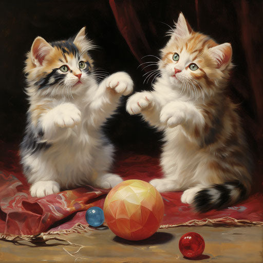 Kittens playing