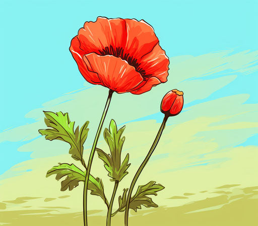 Best flowers for beginners: simplistic cartoon style