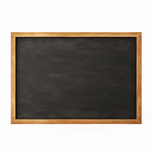 Minimalist Chalkboard Clipart on White Background