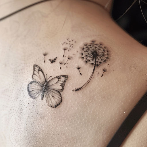 Butterfly Flower Tattoo Art Collection