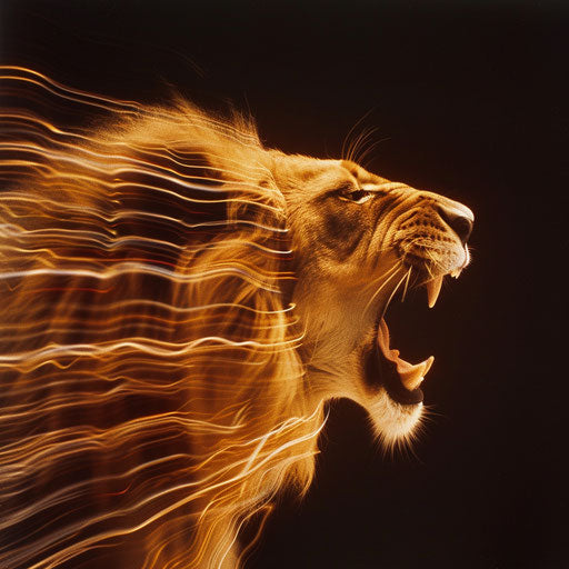 Roar Force: Lion and Sound Waves