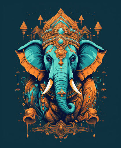 Hindu lord, elephant head, symbol of Hinduism