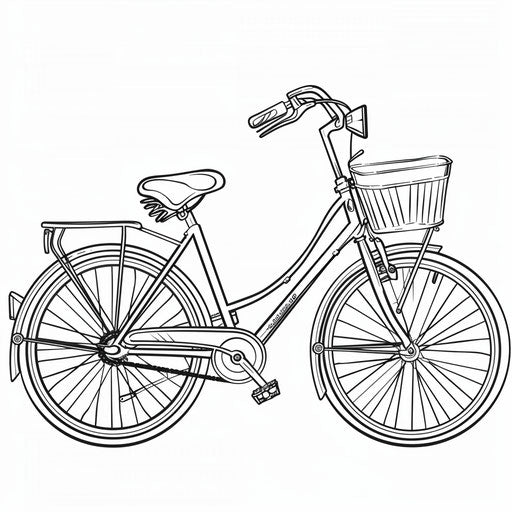 Bike with bell and headlight