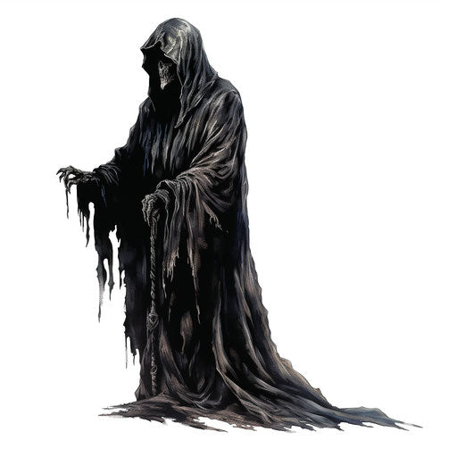 Grim reaper in oil painting style