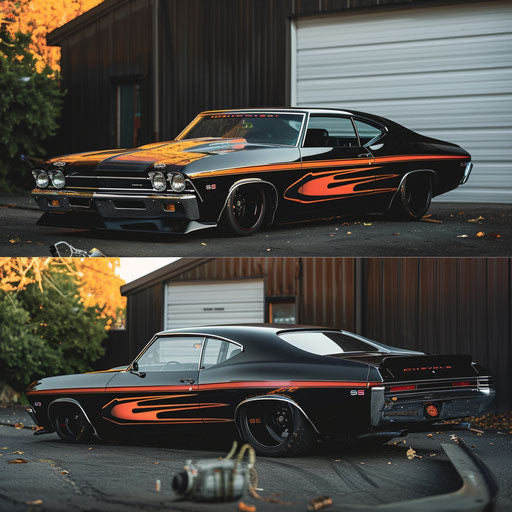 1969 Chevrolet Chevelle SS with bold design and carbon fiber body