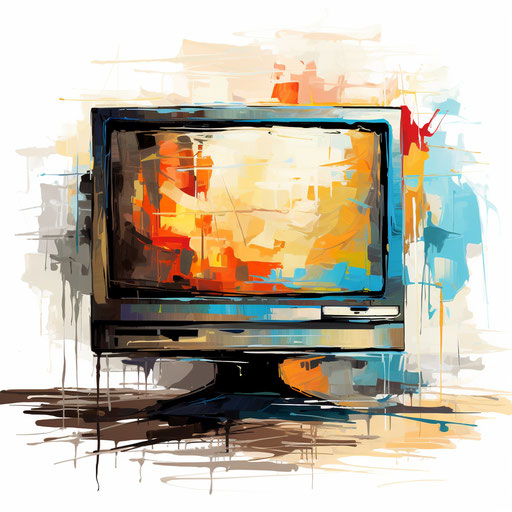 Surveillance illustration in the style of Oil painting, on white background