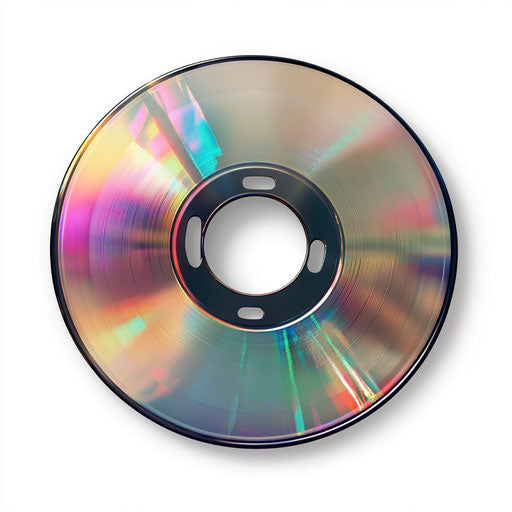 Photo realistic clipart of a CD, high-resolution, isolated
