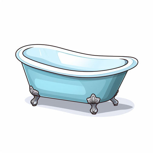 Minimalist style clipart of a tube on white background