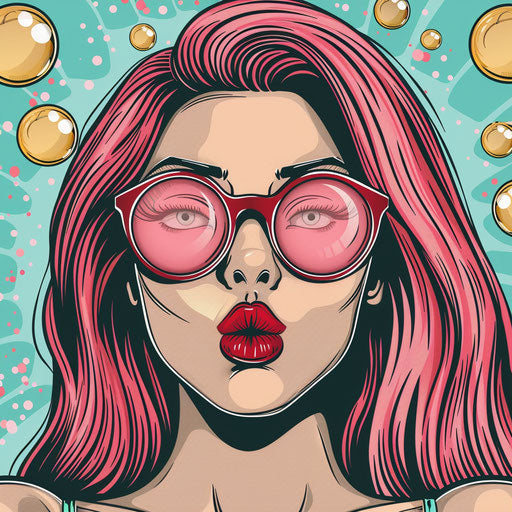 Sketch of bright pop art flat tattoo style of comic book bubbles