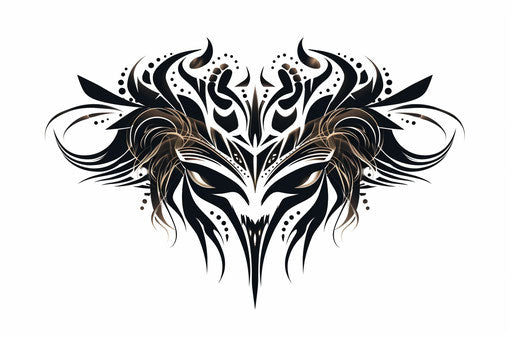 Free tribal hair design in close-up intensity style