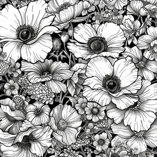 Heroic floral scenes with epic adventures