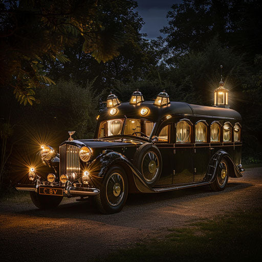 1954 Bentley R Type Continental with Victorian carriage conversion in historical reenactment