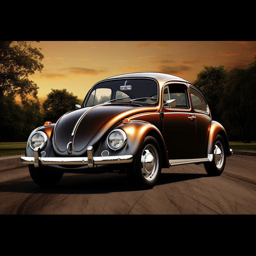 Classic brown car with hex code #5A4134