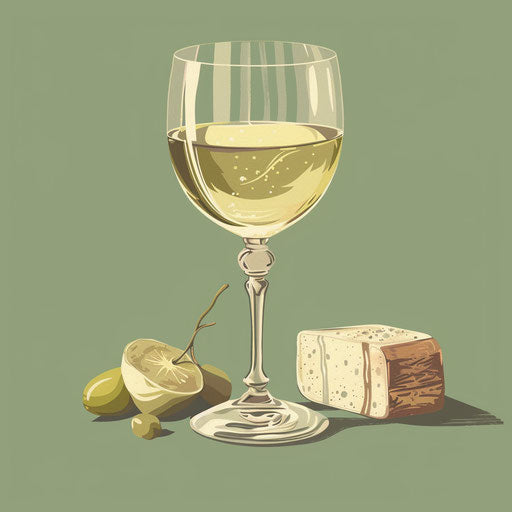 Communion clipart with flat, muted olive background