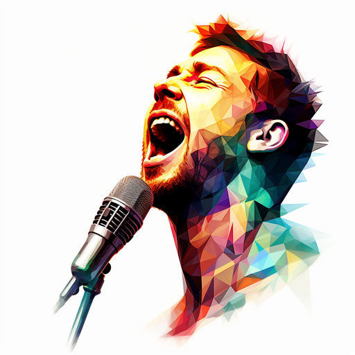 Voice clipart in the style of Chiaroscuro Art, on white background