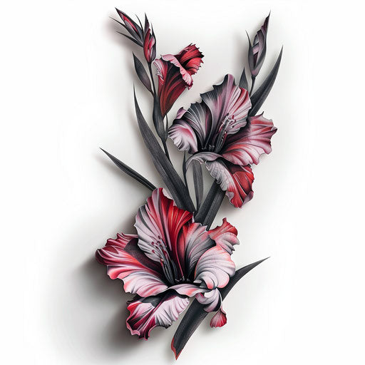 Gladiolus Tattoo Art Set