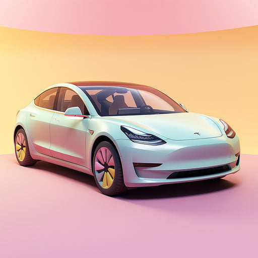 Pastel colors for the Tesla Model 3