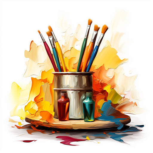 Congratulations clipart in the style of Oil painting, white background