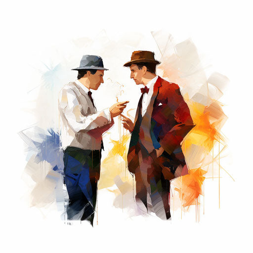 Illustration of a speech in the Impressionistic Art style