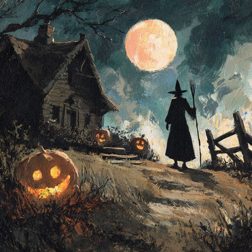 A Mysterious Silhouette Heading Towards a House