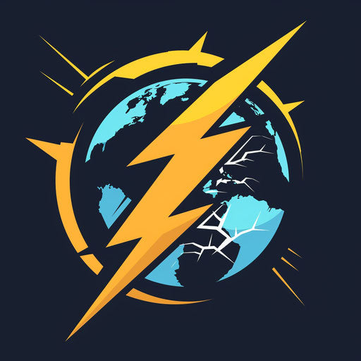 Breaking News: lightning strike on globe