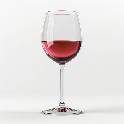 Wine glass clipart in photo realistic style, white background