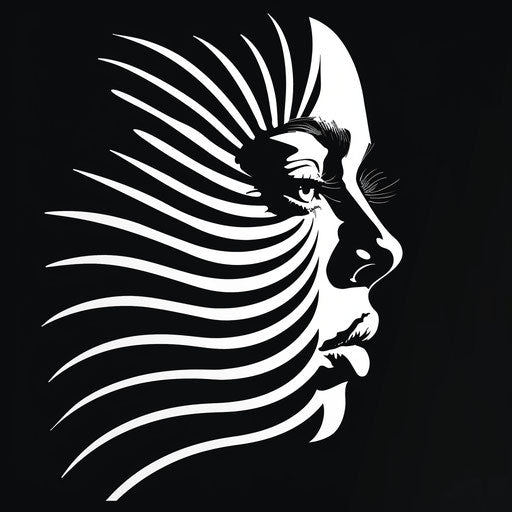 Bold new logo with high contrast black and white design