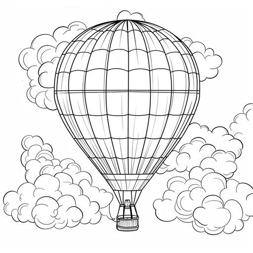 Hot air balloon floating in the sky