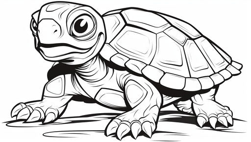 Printable turtle coloring pages for kids