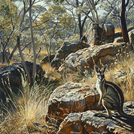 Survival in the dry forest with a black-striped wallaby
