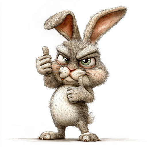 Ultimate Bunny Caricature Clipart Resource for Creatives