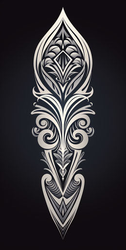 Intricately Detailed Polynesian Tribal Neck Tattoo Patterns