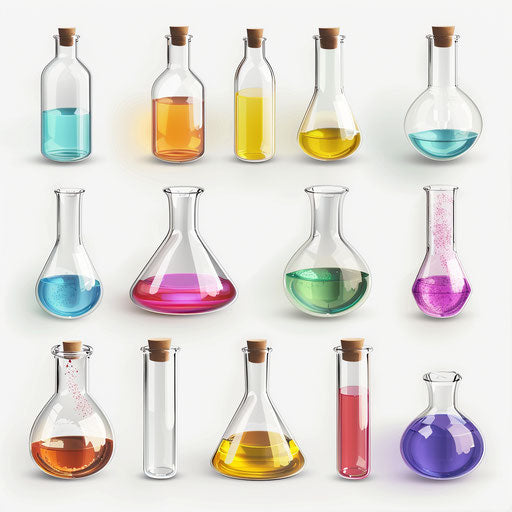 Photo realistic research clipart on a flat background