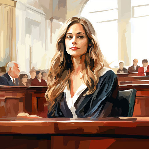 Court clipart in the style of Oil painting, on a white background