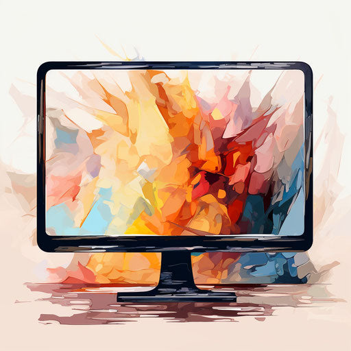 Surveillance Illustration in the Style of Oil Painting, on a White Background