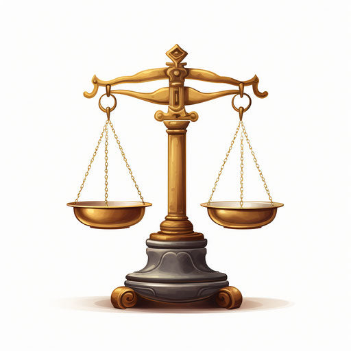 Chiaroscuro Art style scaled clipart, on white background