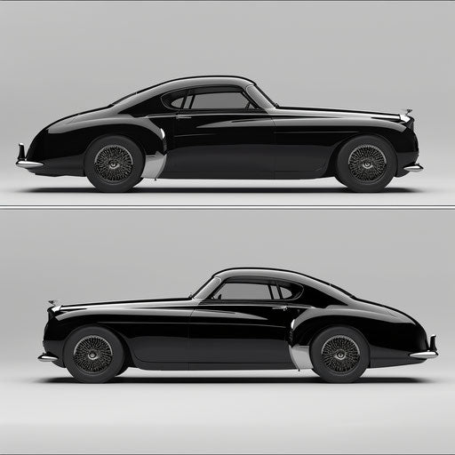 1954 Bentley R Type Continental with futuristic jet-black finish