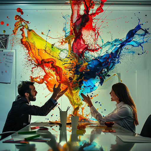 Advertising team's creativity during a pitch