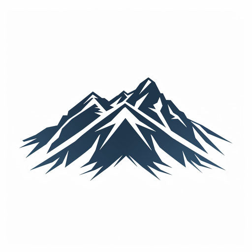 Detailed mountains symbolizing adventure and stability